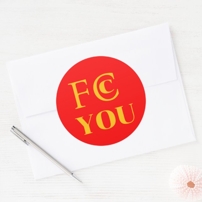 Adesivo FCC YOU (Envelope)