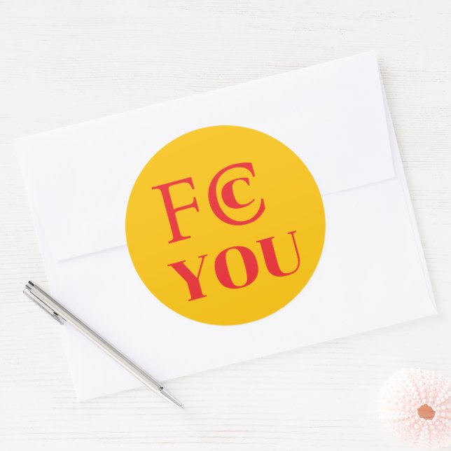 Adesivo FCC YOU (Envelope)
