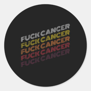 Adesivo Fck Cancer Vintage Informação do Cancer da Mama Re