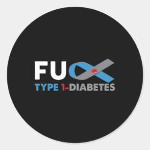 Adesivo Fck Diabetes Tipo 1 Suporte De Sensibilização Sobr