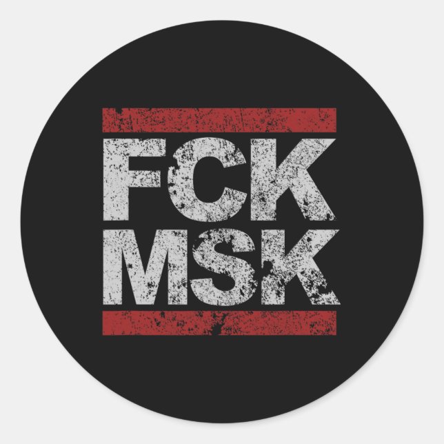 Adesivo Fck Msk Distante (Frente)