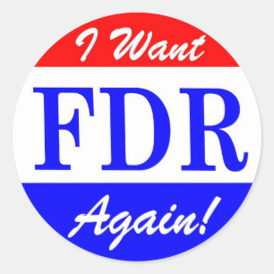 Adesivo FDR - O grande presidente Tributo de América