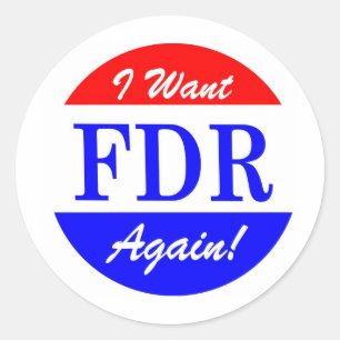 Adesivo FDR - O grande presidente Tributo de América