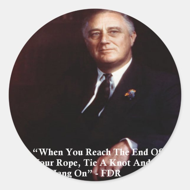 Adesivo FDR & Segure na Corda Citação (Frente)
