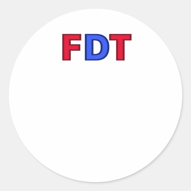 Adesivo Fdt - Para Donald Trump Sticker (Frente)