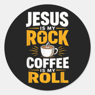 Adesivo Fé Cristã Jesus Café Manhã Oração