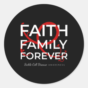 Adesivo Fé da Família Faith Vermelha Faith, Consciência da