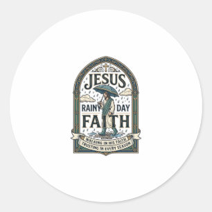 Adesivo Fé de Jesus Dia Chuvoso Fé de Jesus Dia Chuvoso Fé