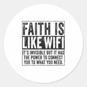 Adesivo Fé É Como Deus Wifi Jesus Cristão Religioso F