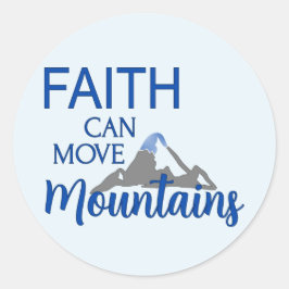 Adesivo Fé Pode Mover Montanhas