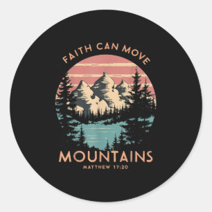 Adesivo Fé Pode Mover Montanhas Cristã Religiosa Campi