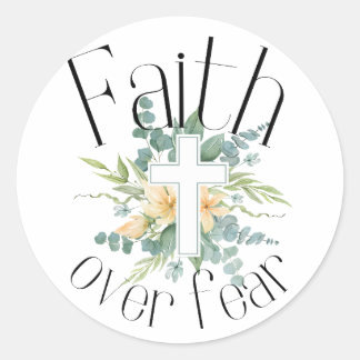 Adesivo Fé sobre o Medo