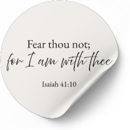 Adesivo Fear Thou Not Christian Sticker – Isaiah 41:10