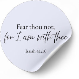 Adesivo Fear Thou Not Isaiah 41:10 Christian Sticker 