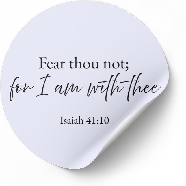 Adesivo Fear Thou Not Isaiah 41:10 Christian Sticker  (Criador carregado)