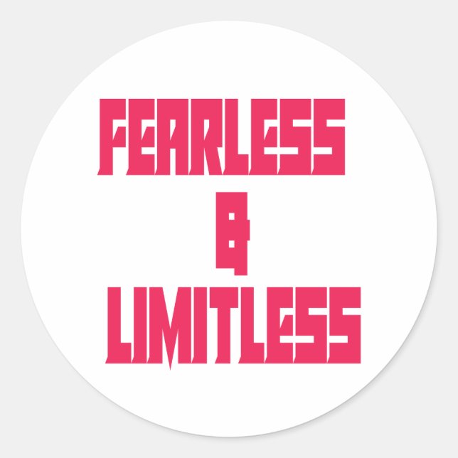 Adesivo Fearless & Limitless  (Frente)