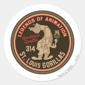 Adesivo Feat Do Logotipo Do Gashouse Gorillas. Pitcher