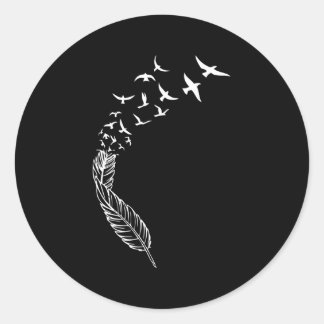 Adesivo Feather Flying Birds Casual Street Style