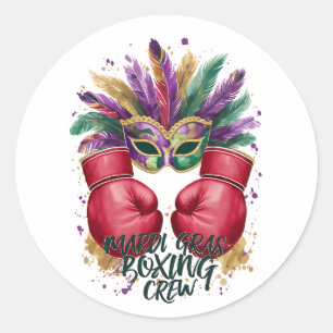Adesivo Feather Mascarada Mardi Gras Festivas Boxando Glov