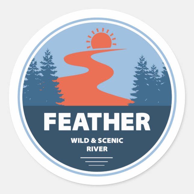 Adesivo Feather Wild E Scenic River (Frente)