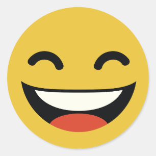 Adesivo Feche seus olhos rindo emoji