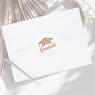 Adesivo Fecho de envelope do Boné de formatura de classe c