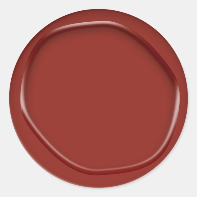 Adesivo Fecho de Envelope do Sticker Vermelho (Frente)