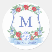 Fecho de Envelope Monograma Tradicional de Natal