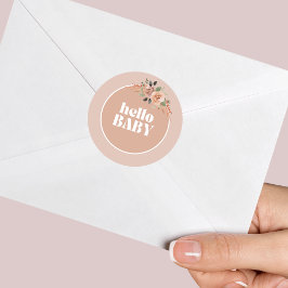 Adesivo Fecho de envelope, Olá, querida, Chá de fraldas mo