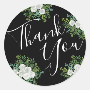 Adesivo Fecho de Envelope Rosa de Pensão Preta e Branca