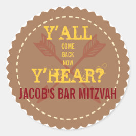Adesivo Fecho do Bar WILD Mitzvah Convite