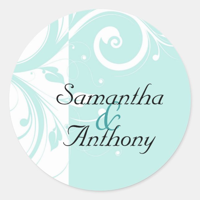 Adesivo Fecho do Envelope Reverso Aqua (Frente)