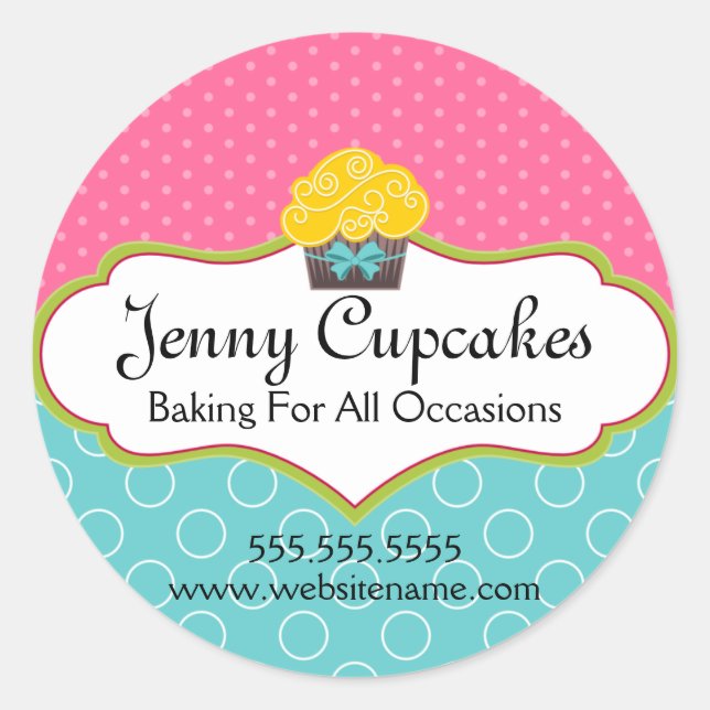 Adesivo Fechos de Cupcake (Frente)