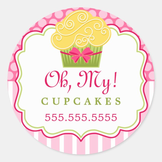 Adesivo Fechos de Cupcake (Frente)