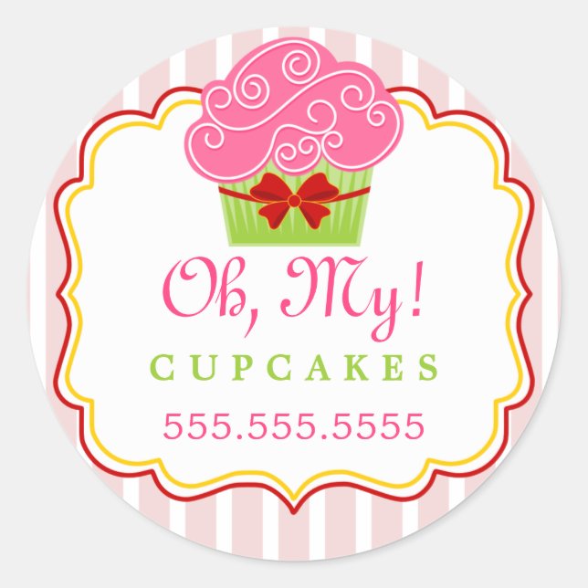Adesivo Fechos de Cupcake (Frente)
