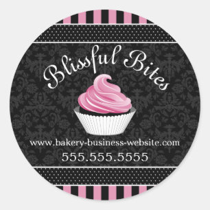 Adesivo Fechos de Cupcake Elegante