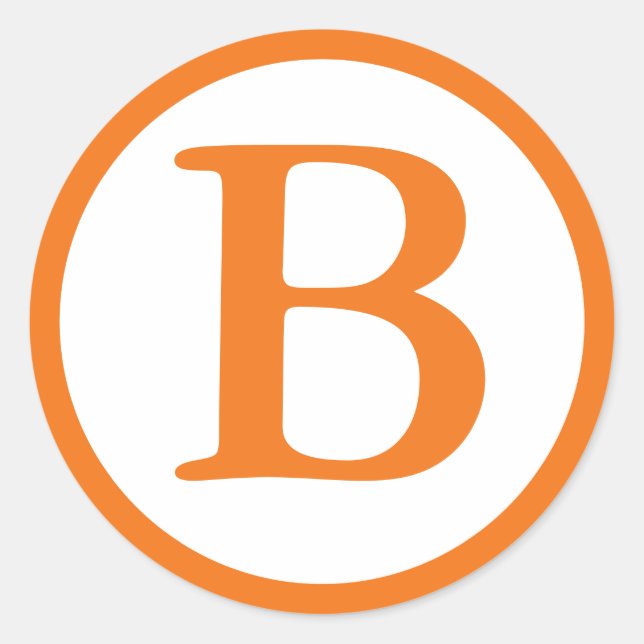 Adesivo Fechos redondos de envelopes com monograma - laran (Frente)