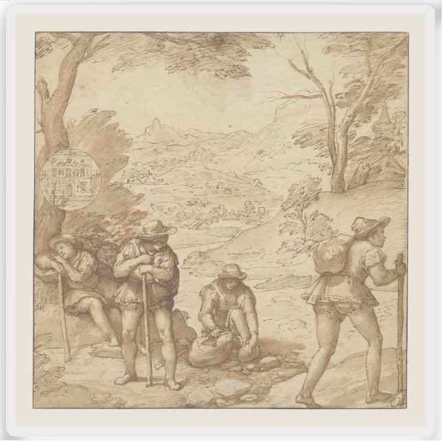 Adesivo Federico Zuccaro - Alucinação de Taddeo (Frente)