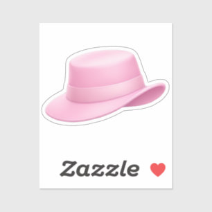 Adesivo Fedora Emoji Rosa -