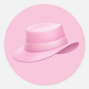 Adesivo Fedora Emoji Rosa -
