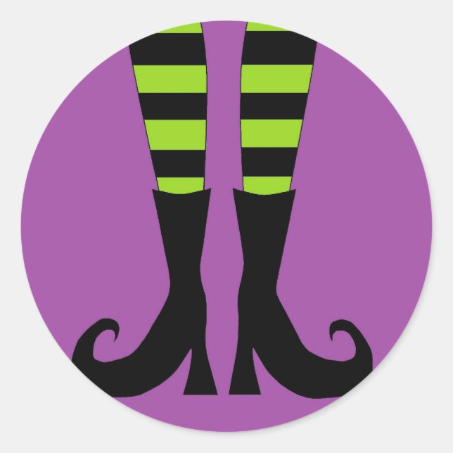 Adesivo Feet de bruxa de Halloween (Frente)