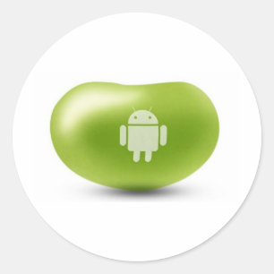 Adesivo Feijão de geléia do Android