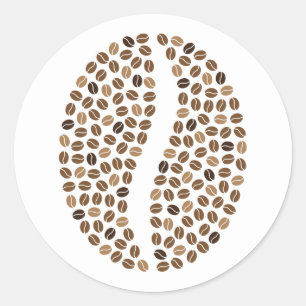 Adesivo feijões de café