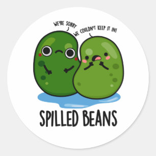 Adesivo Feijões Espalhados Veggie Bean Pun