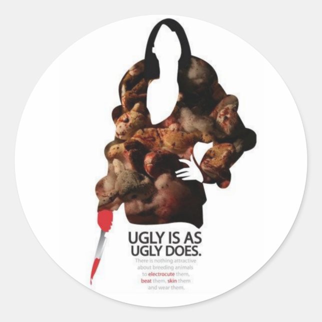 Adesivo Feio É Tão Feio (Frente)