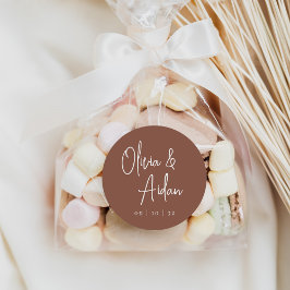 Adesivo Feira | Casamento de Script Manuscrito Moderno