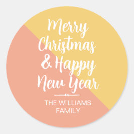 Adesivo Feira de Envelope de Natal Feliz