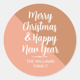 Adesivo Feira de Envelope de Natal Feliz