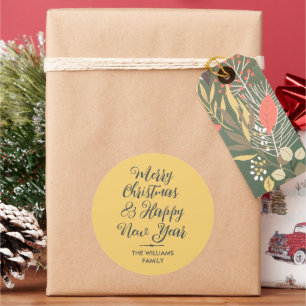 Adesivo Feira de Envelope de Natal Feliz