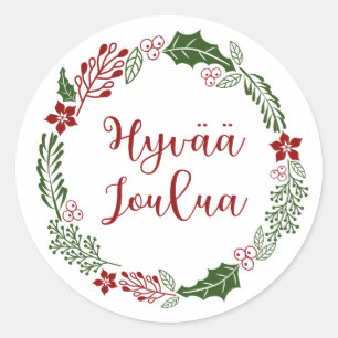 Adesivo Feira de Natal Finlandesa, Hyvää joulua